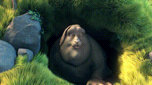 Big Buck Bunny GIF with transparency compression