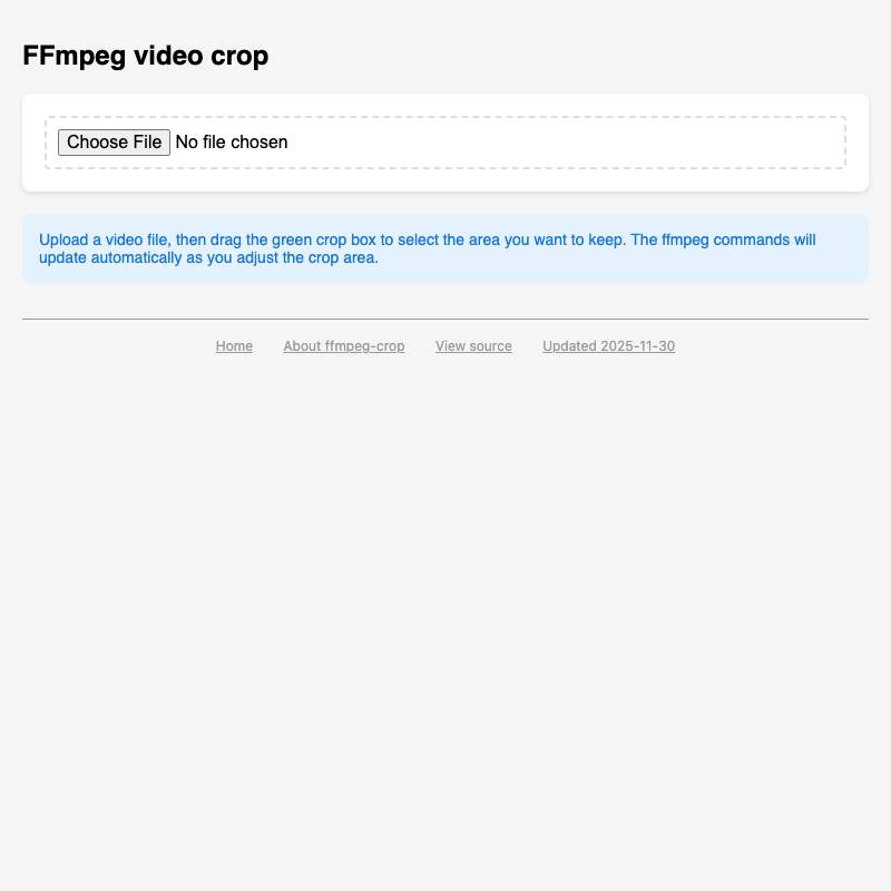 screenshot of ffmpeg-crop
