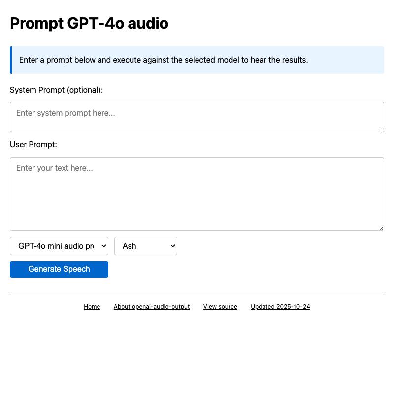 screenshot of openai-audio-output