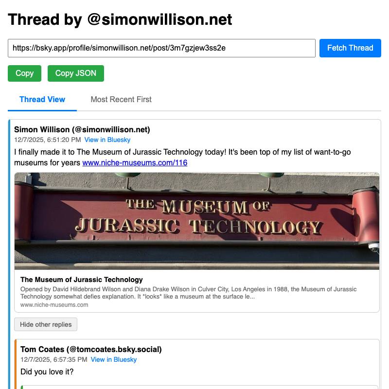 screenshot of bluesky-thread