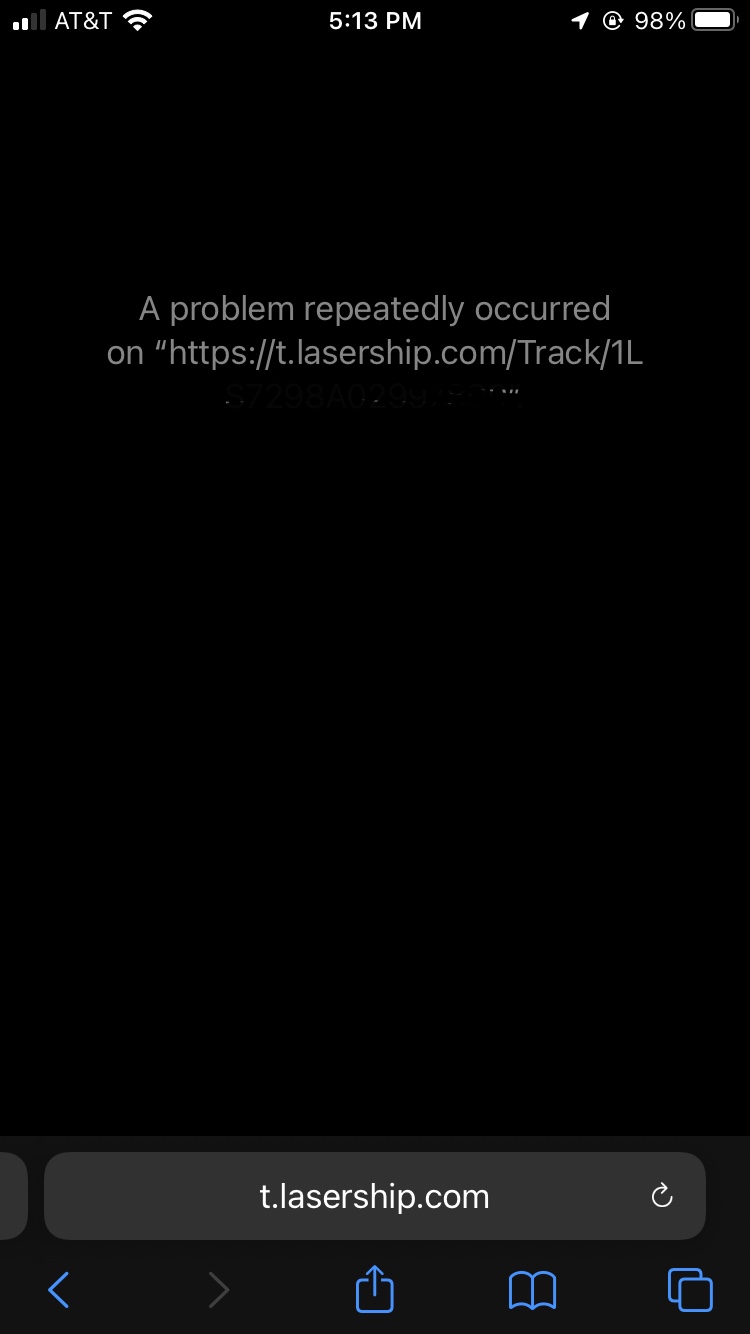 iOS problem occurred
