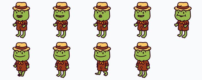 2 animations spritesheet