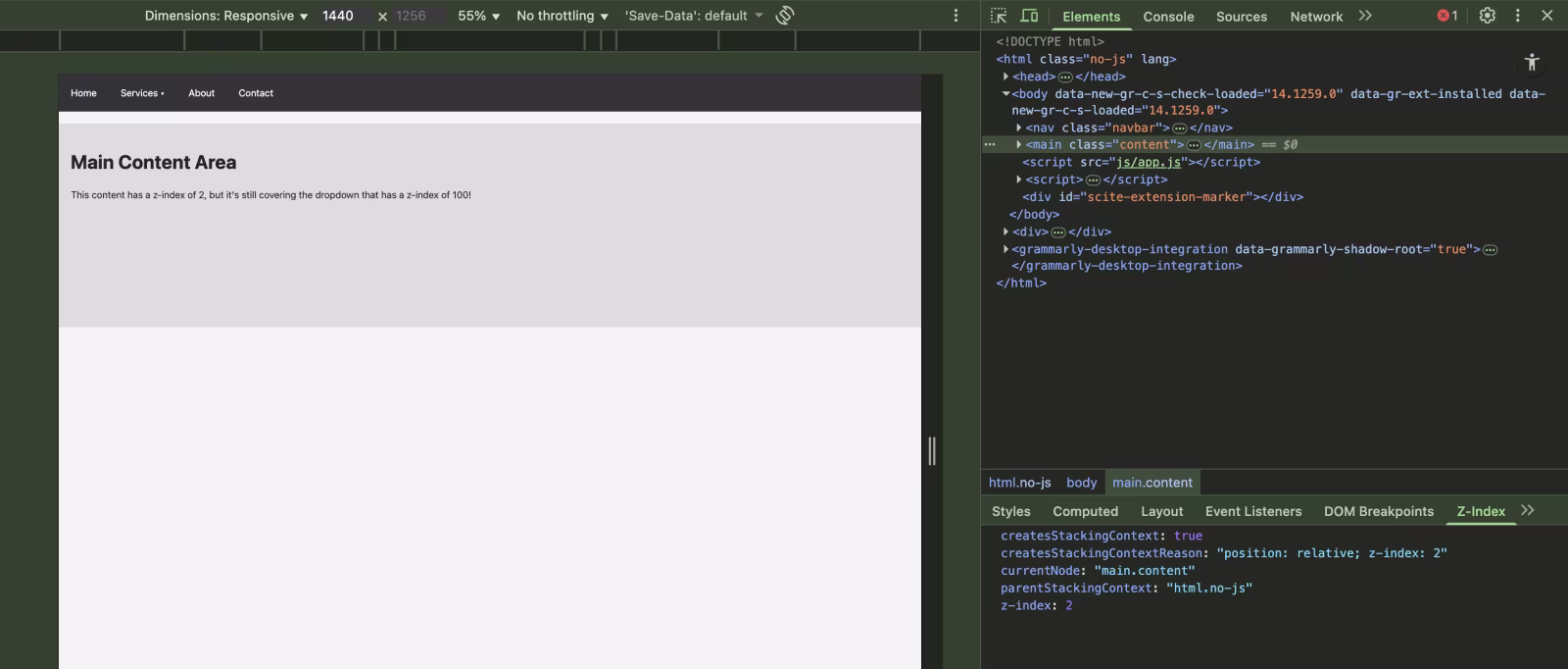 CSS Stacking Context Inspector Chrome extension