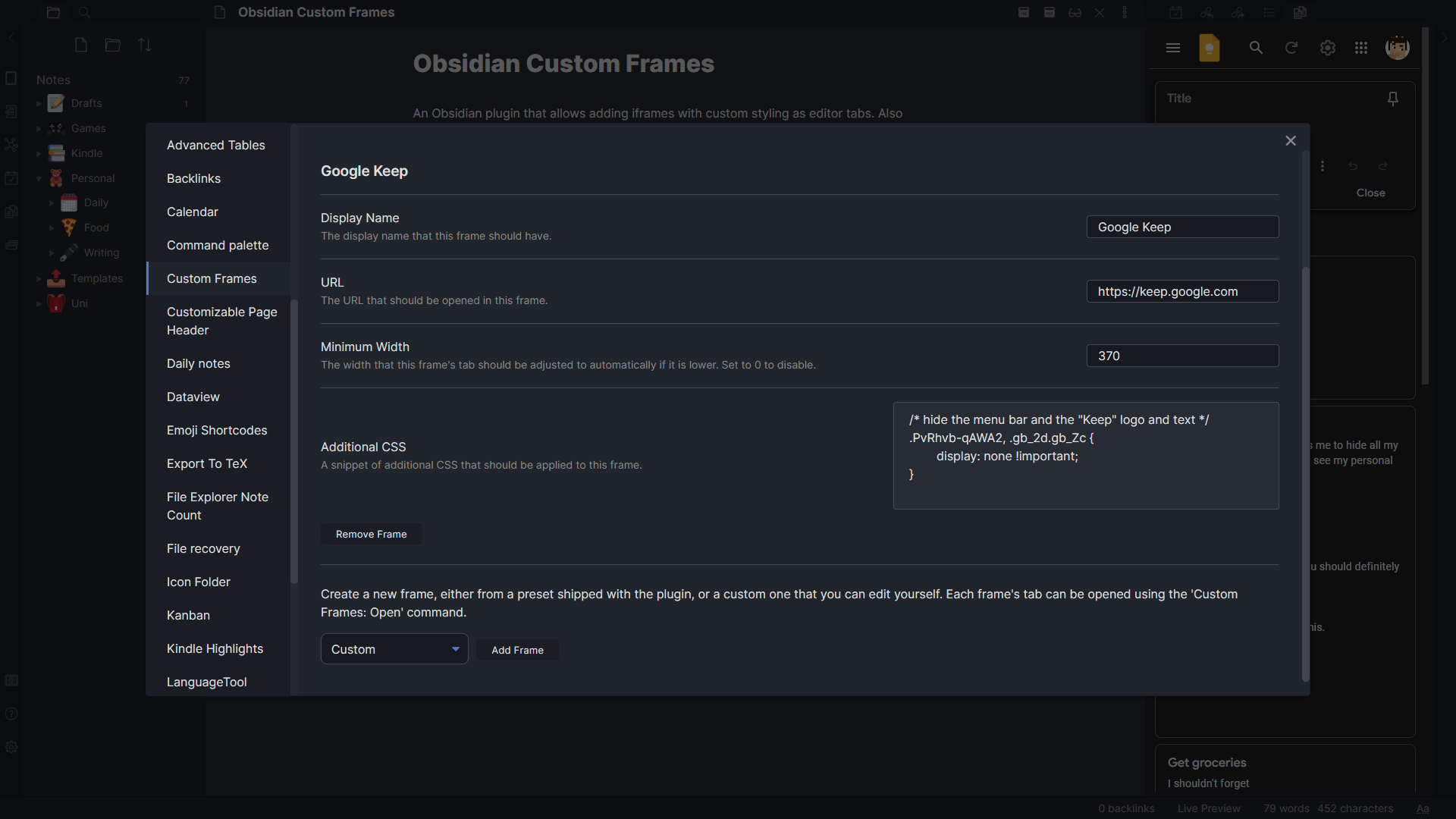 Ellpeck/ObsidianCustomFrames cover