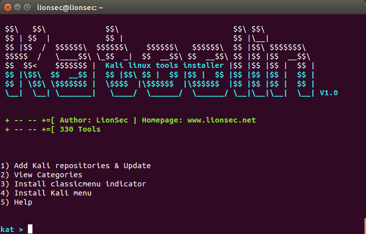 LionSec/katoolin cover
